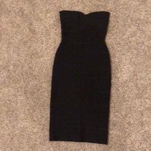 NWT Erin Fetherston black bandage dress, size S